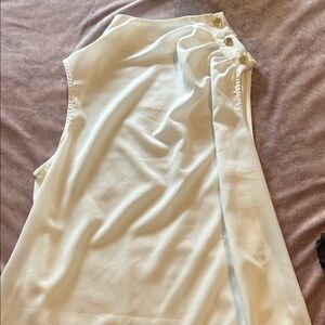 Marc New York White Sleeveless Blouse